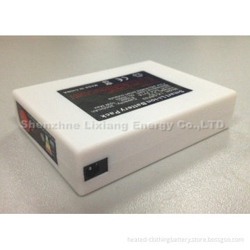 Lithium-ion 3.7v 3000mah Heated Socks Battery , 3-heat Settings And Ce / Fcc / Rohs Approved